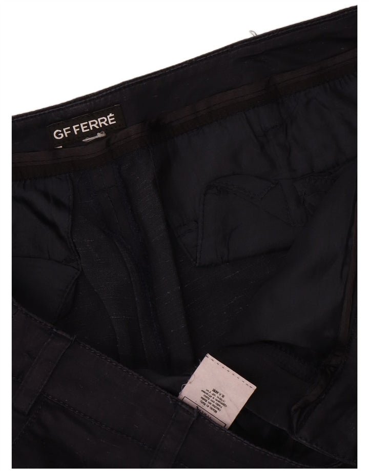 Gianfranco Ferre Dame Chino Shorts W34 Large Navy Blue Silke