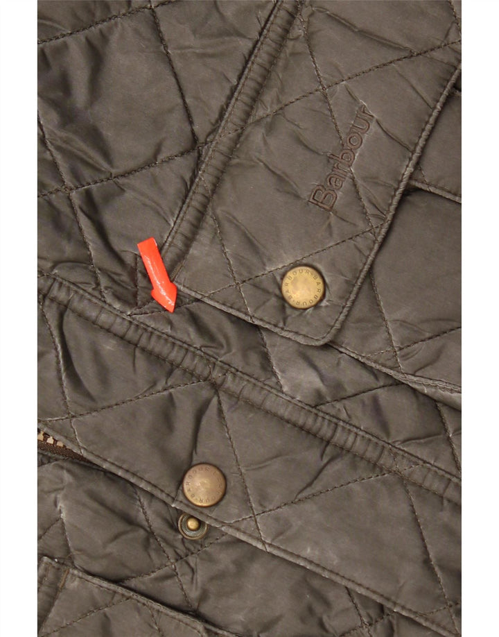 Barbour Boys Quiltet jakke 12-13 år XL Khaki Polyamid