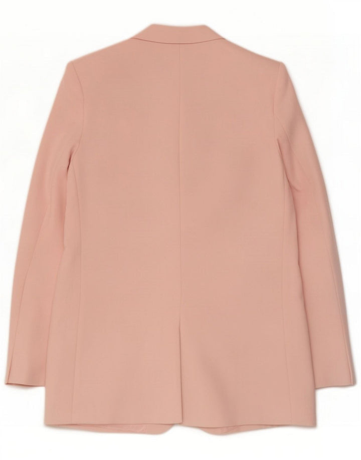 Zara Dame 2-knaps blazerjakke UK 4 XS Pink Polyester