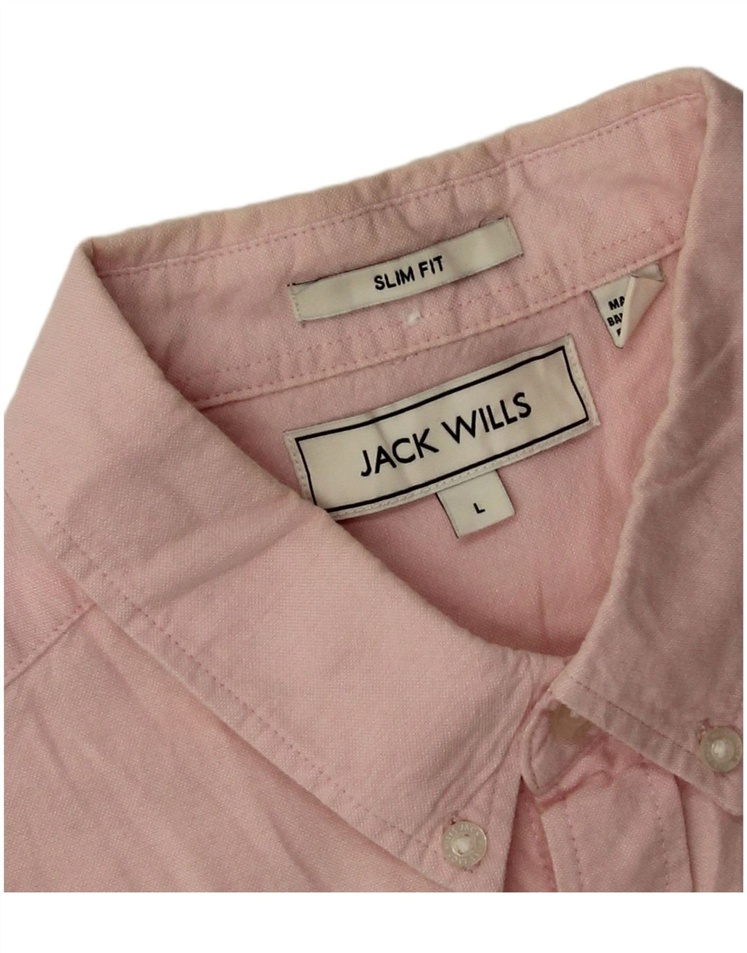 Jack Wills Herre Slim Fit Skjorte Stor Pink Bomuld
