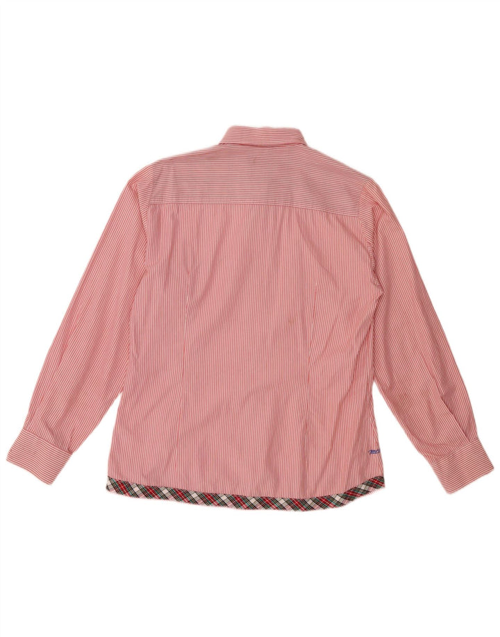 MARLBORO CLASSICS Slim Fit skjorte til mænd, stor pink nålestribe