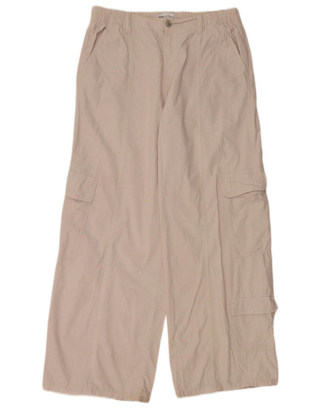 Zara Dame Cargo Bukser Large W30 L30 Grå