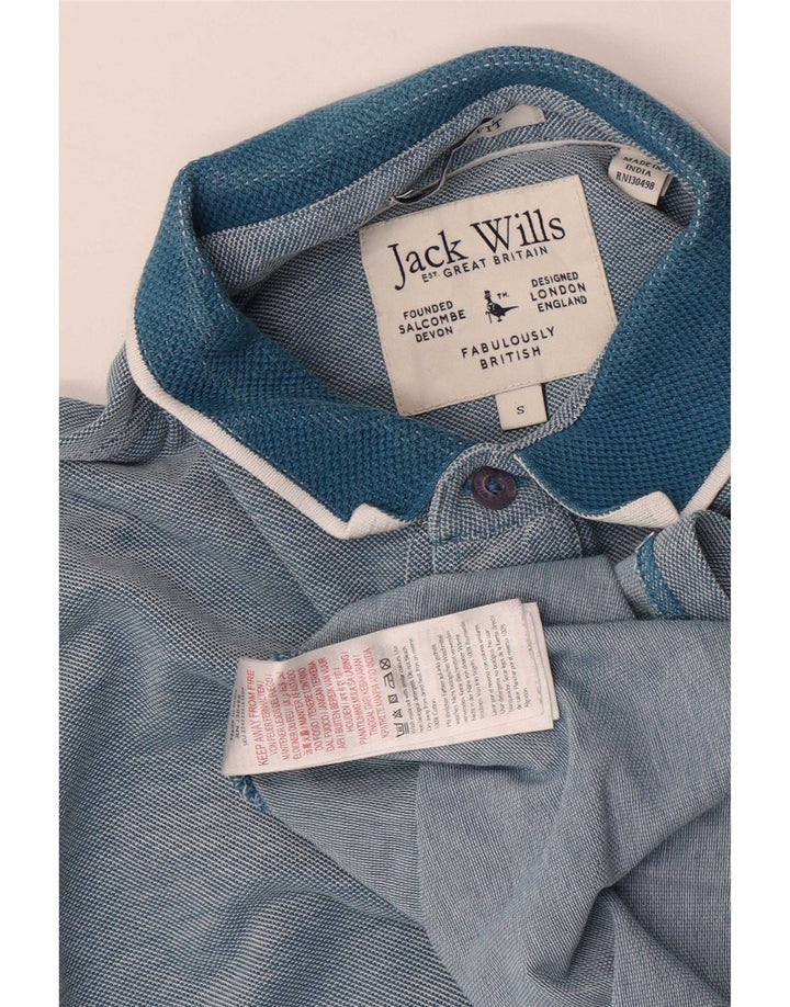 Jack Wills herre poloskjorte lille blå stribet bomuld
