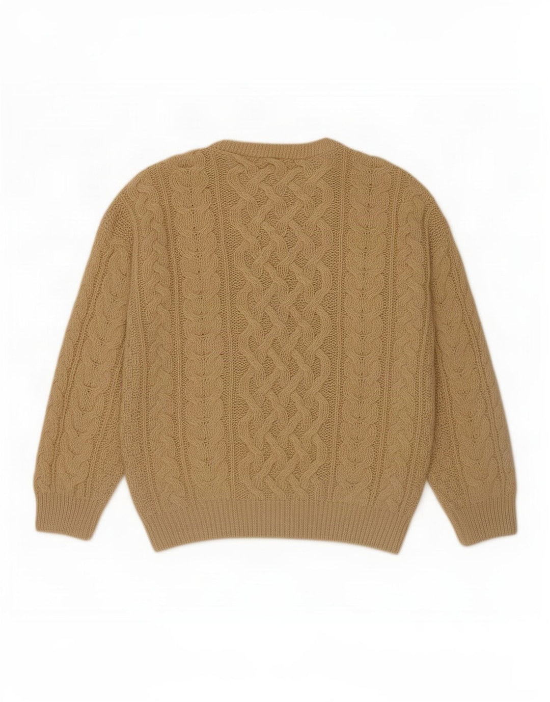 St. Bernard Herre Crew Neck Jumper Sweater Medium Beige Akryl