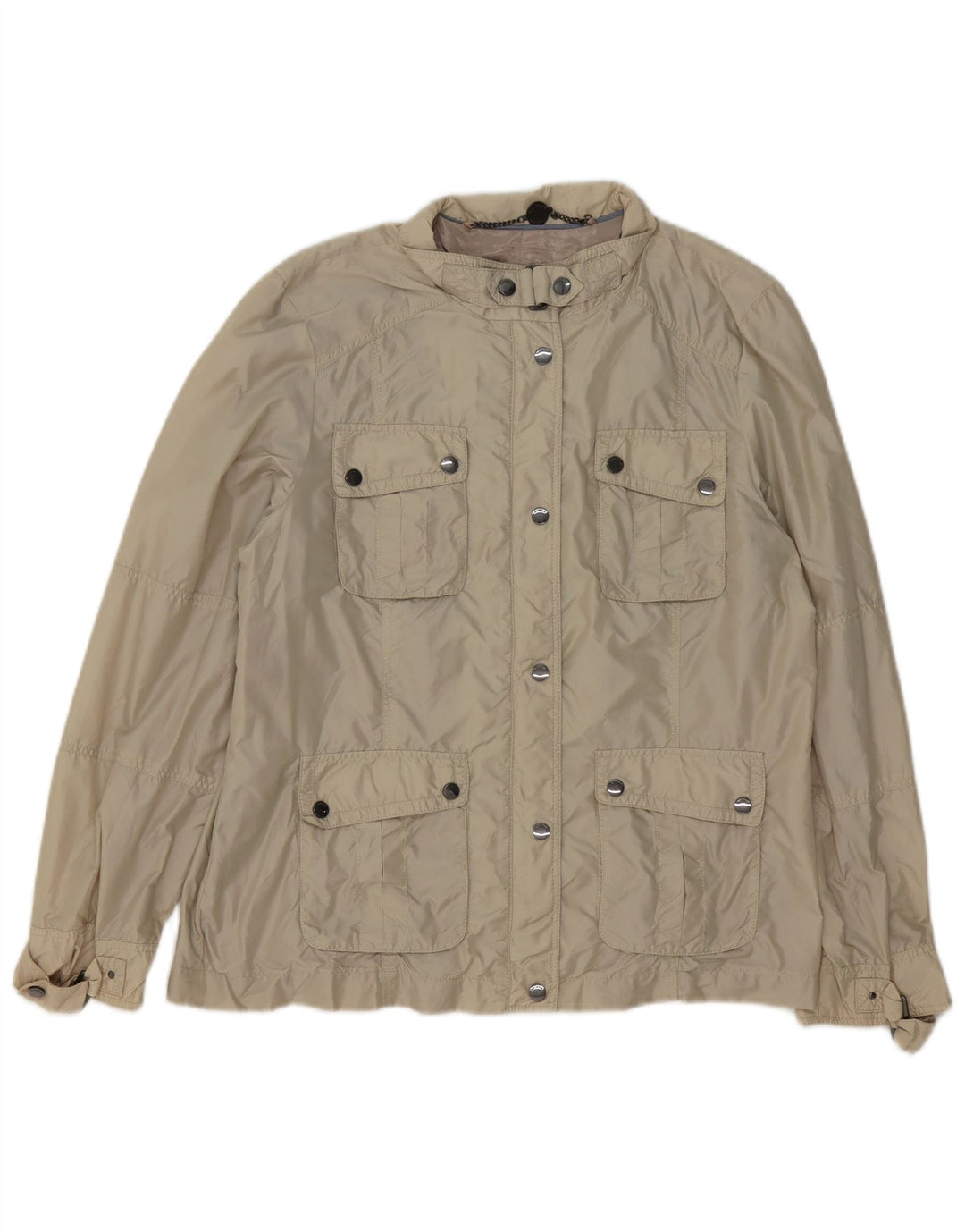 Autograph Womens Utility Jacket UK 14 Large Beige Polyester