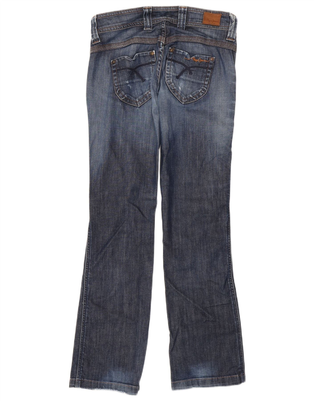PEPE Jeans Dame Bootcut Jeans W27 L32 Blå Bomuld