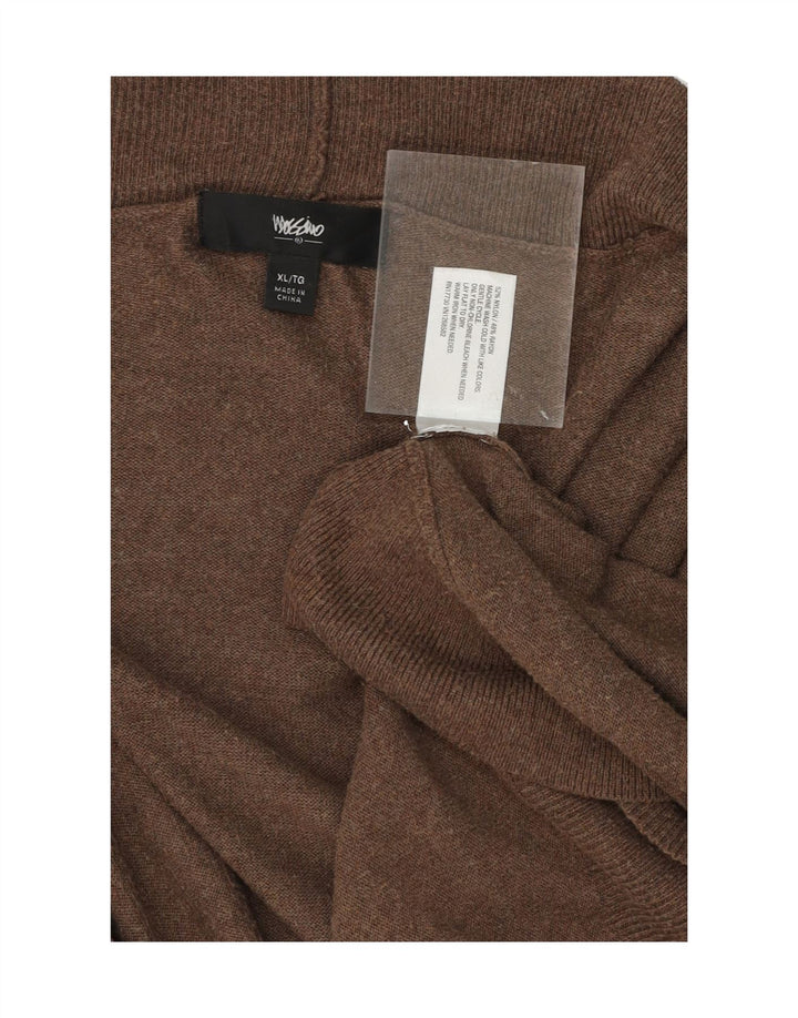 MOSSIMO Womens Open Cardigan Sweater UK 18 XL Brown Nylon Vintage Mossimo and Second-Hand Mossimo from Messina Hembry 
