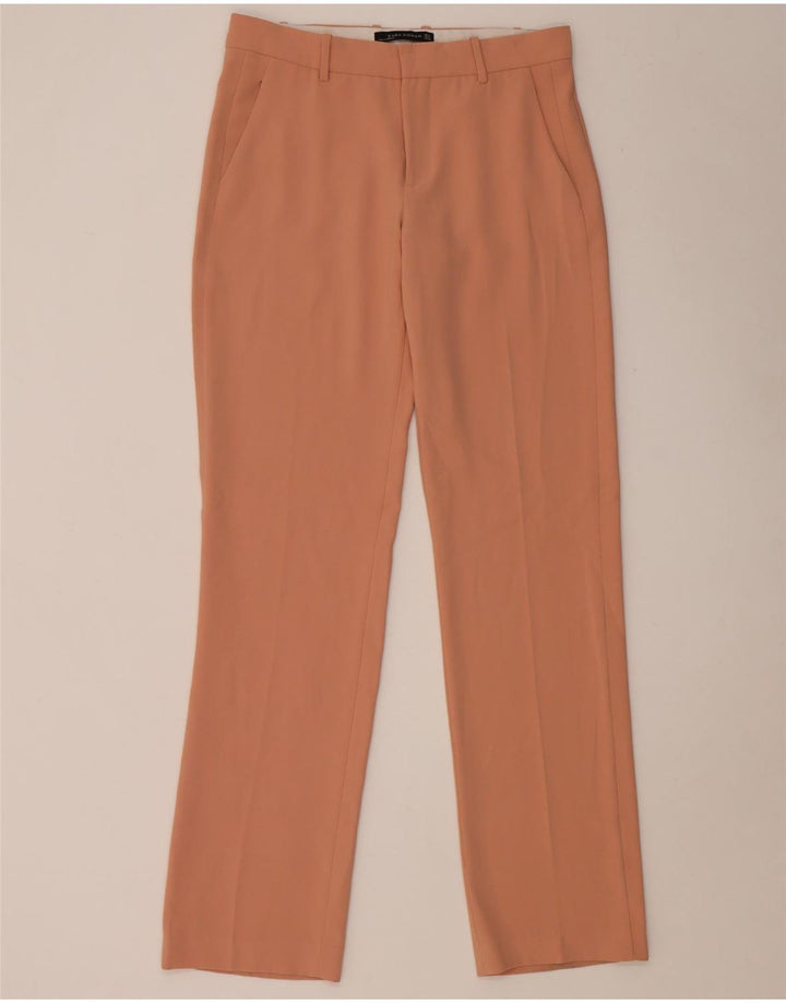 Zara Lige Chino-bukser til kvinder Medium W28 L34 Pink Polyester