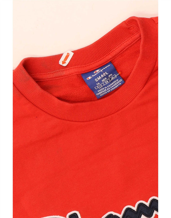 Champion Herre Grafisk Sweatshirt Jumper Lille Rød