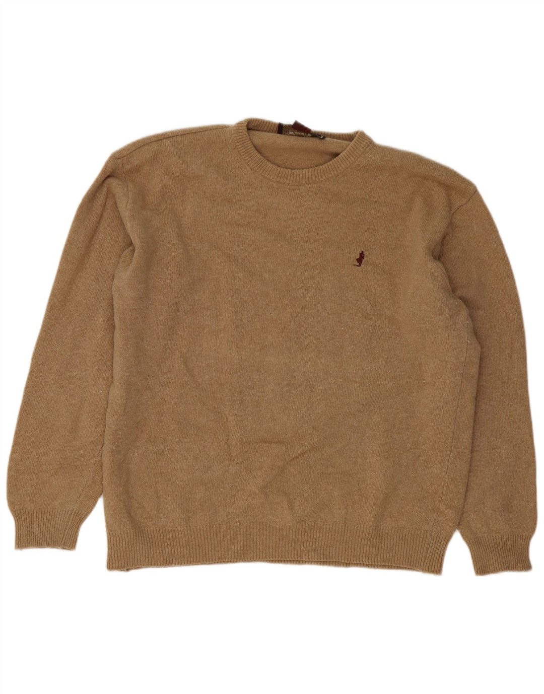 Marlboro Classics Herre Crew Neck Jumper Sweater 2XL Brun Uld
