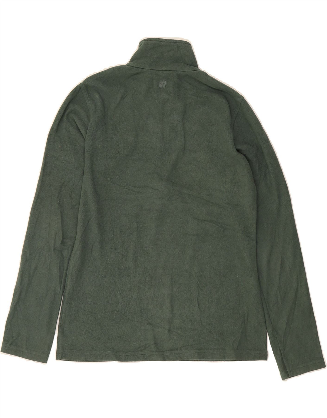 MOUNTAIN WAREHOUSE Womens Zip Neck Fleece Jumper UK 12 Medium Green Vintage Mountain Warehouse and Second-Hand Mountain Warehouse from Messina Hembry 