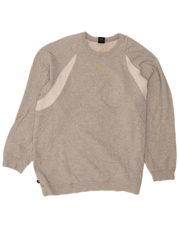 Jordan Herre Sweatshirt Jumper 2XL Grå Colourblock Bomuld