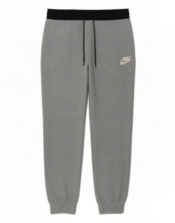 Nike Mens Crop Tracksuit Trousers Joggers Medium Grey Colourblock Cotton