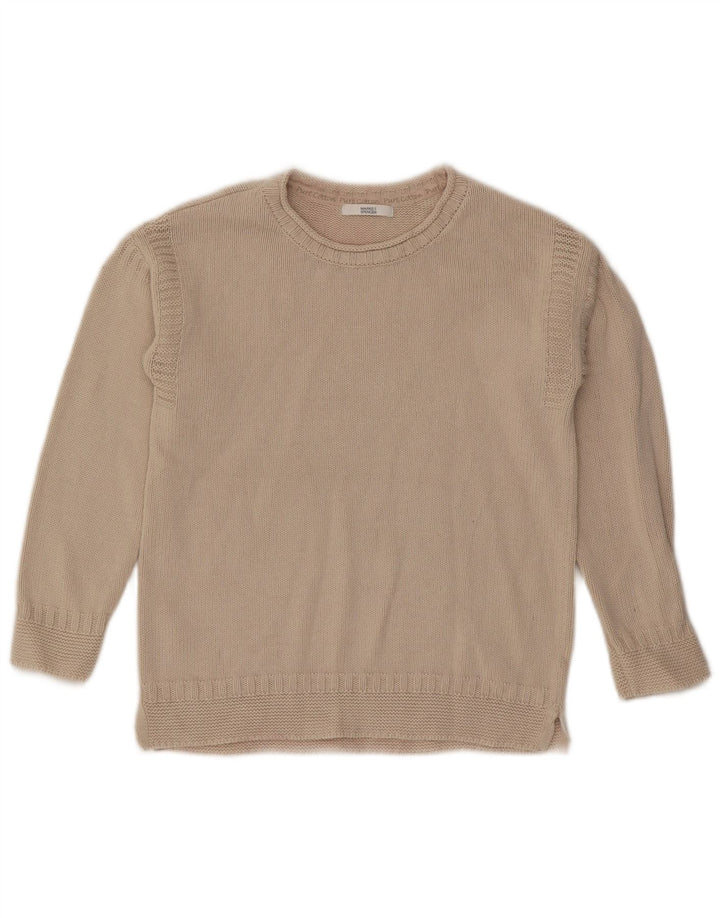 Marks & Spencer Dame sweater med rund hals DK 10 Small Beige