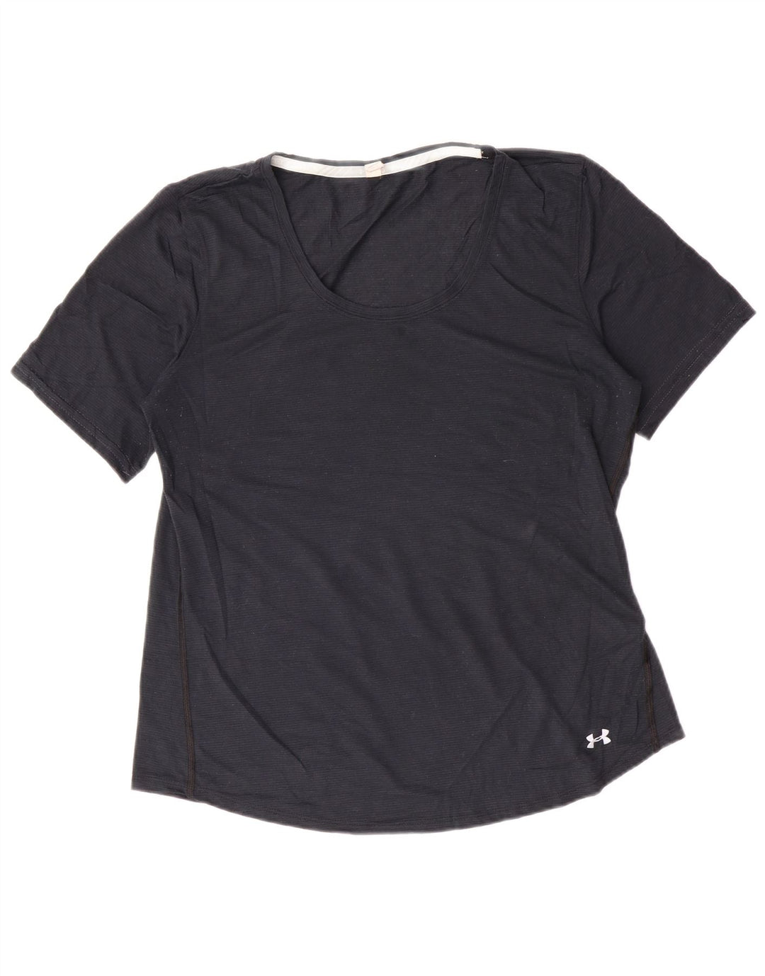 Under Armour Dame T-Shirt Top UK 16 Stor Sort Polyester
