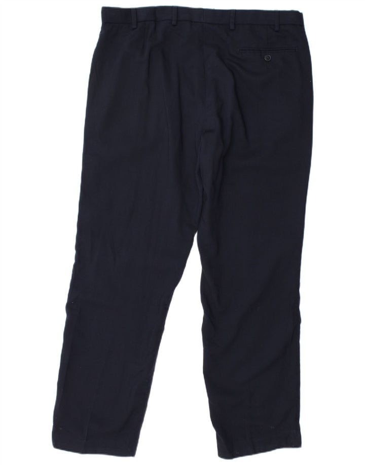 Marks & Spencer Herre Regular Fit Chinobukser W36 L31 Marineblå Uld