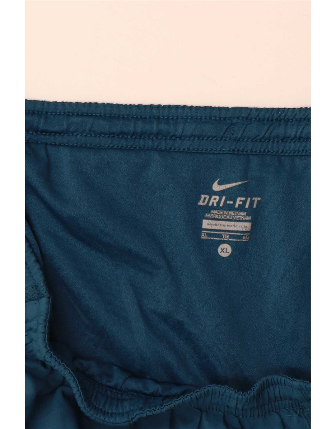 Nike Herre Dri Fit Sportshorts XL Blå Colourblock