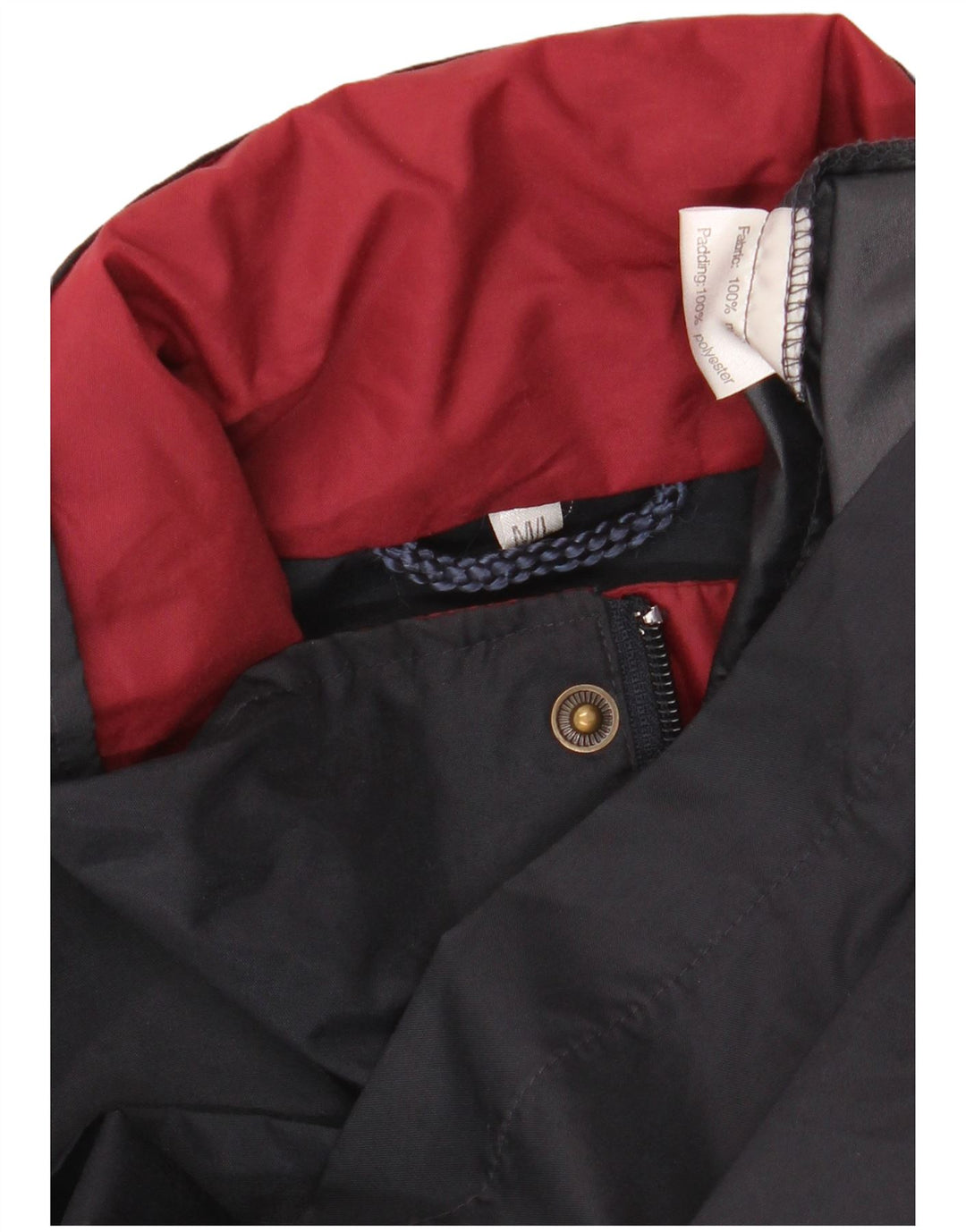 SPALDING Herre Windbreaker Jacket UK 38 Medium Navy Blue Nylon