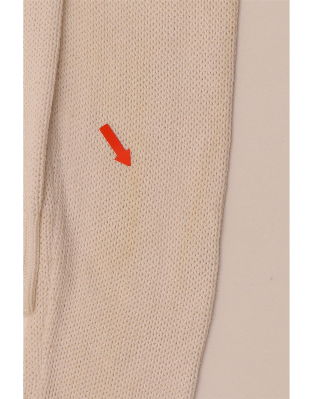 ARMANI JEANS Dame V-hals sweater UK 16 Stor hvid bomuld