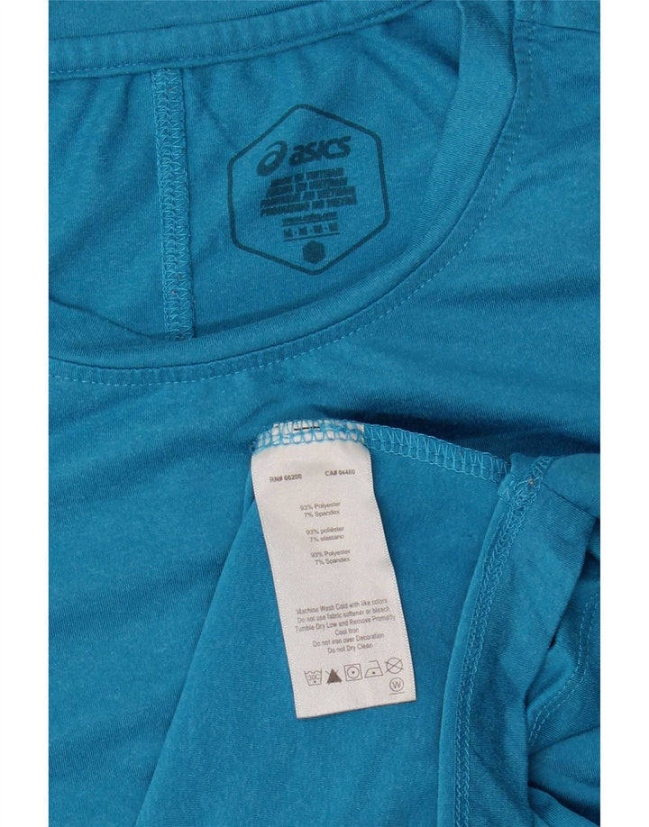 Asics Herre T-Shirt Top Medium Blue Polyester