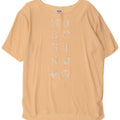 Moschino Dame Grafisk Bluse Top UK 14 Medium Yellow Acetate