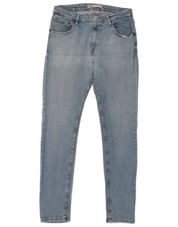 Zara Herre Skinny Jeans EU 42 Large W32 L31 Blå