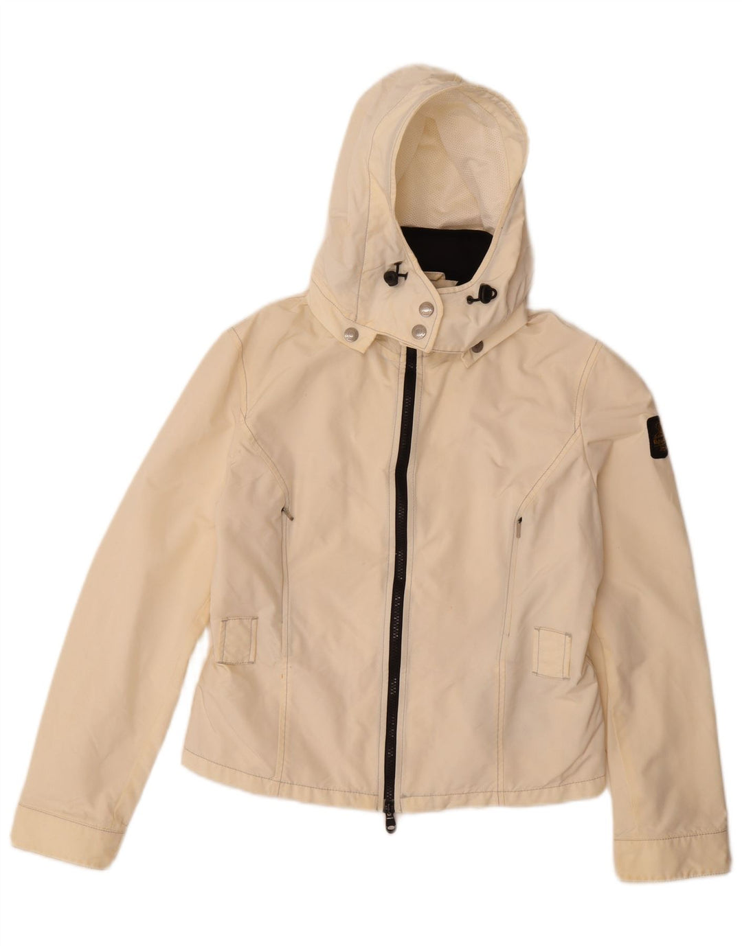 Refrigiwear Dame Regnjakke med hætte UK 14 Large Off White Polyamid
