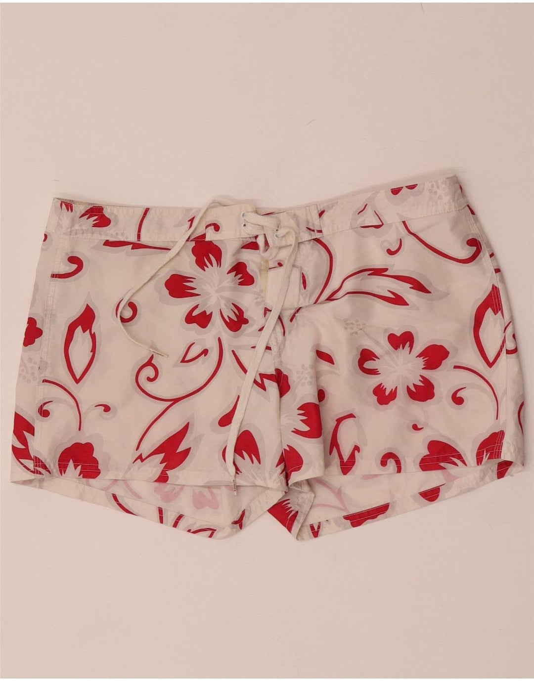 Sundek Womens Badeshorts US 8 Medium White Floral Polyester