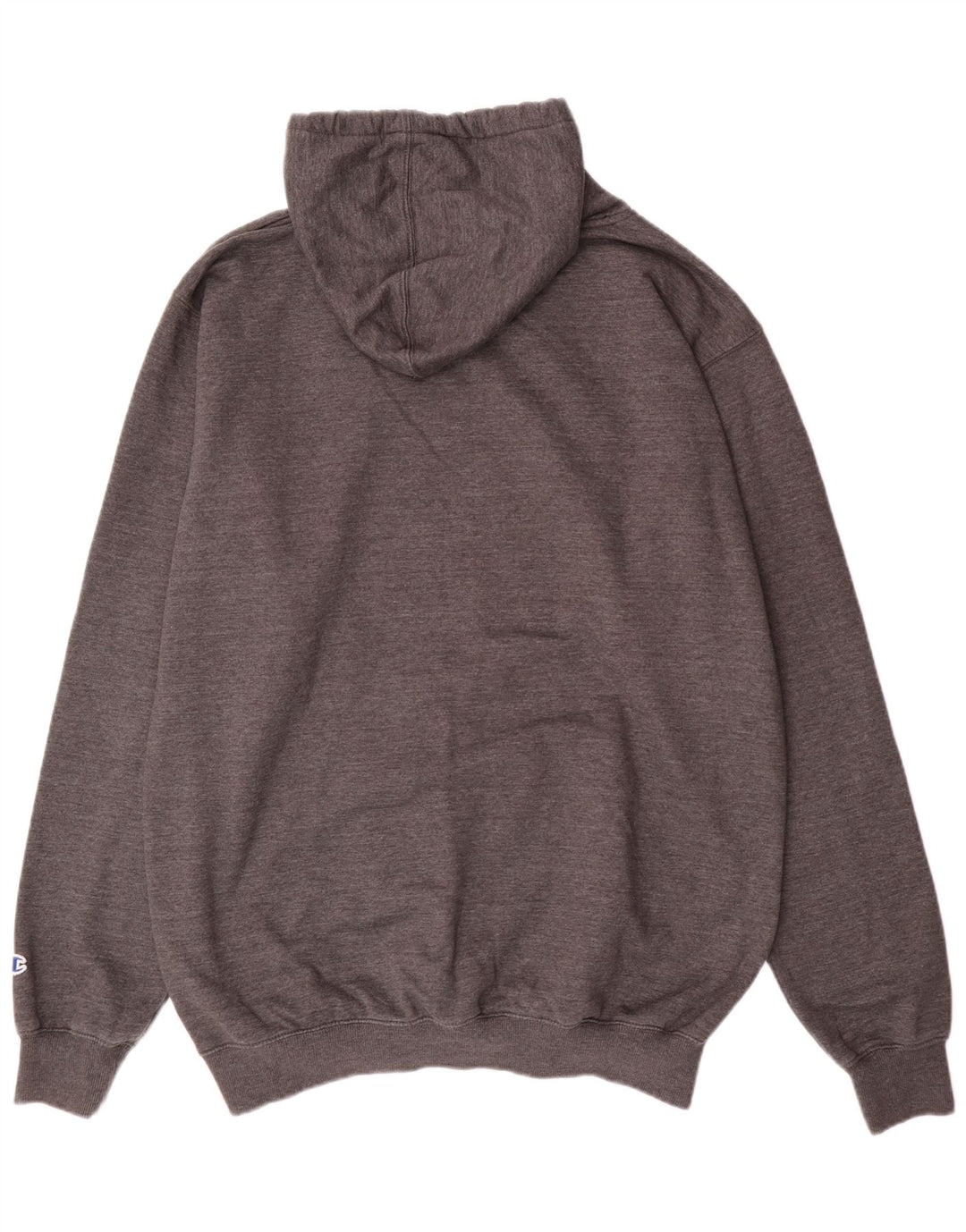 CHAMPION Mens Tall Hoodie Jumper 2XL Grey Cotton