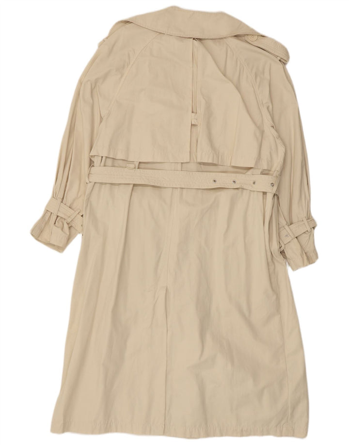 ZARA Oversized Trench Coat til kvinder, UK 14 Medium Beige Polyester