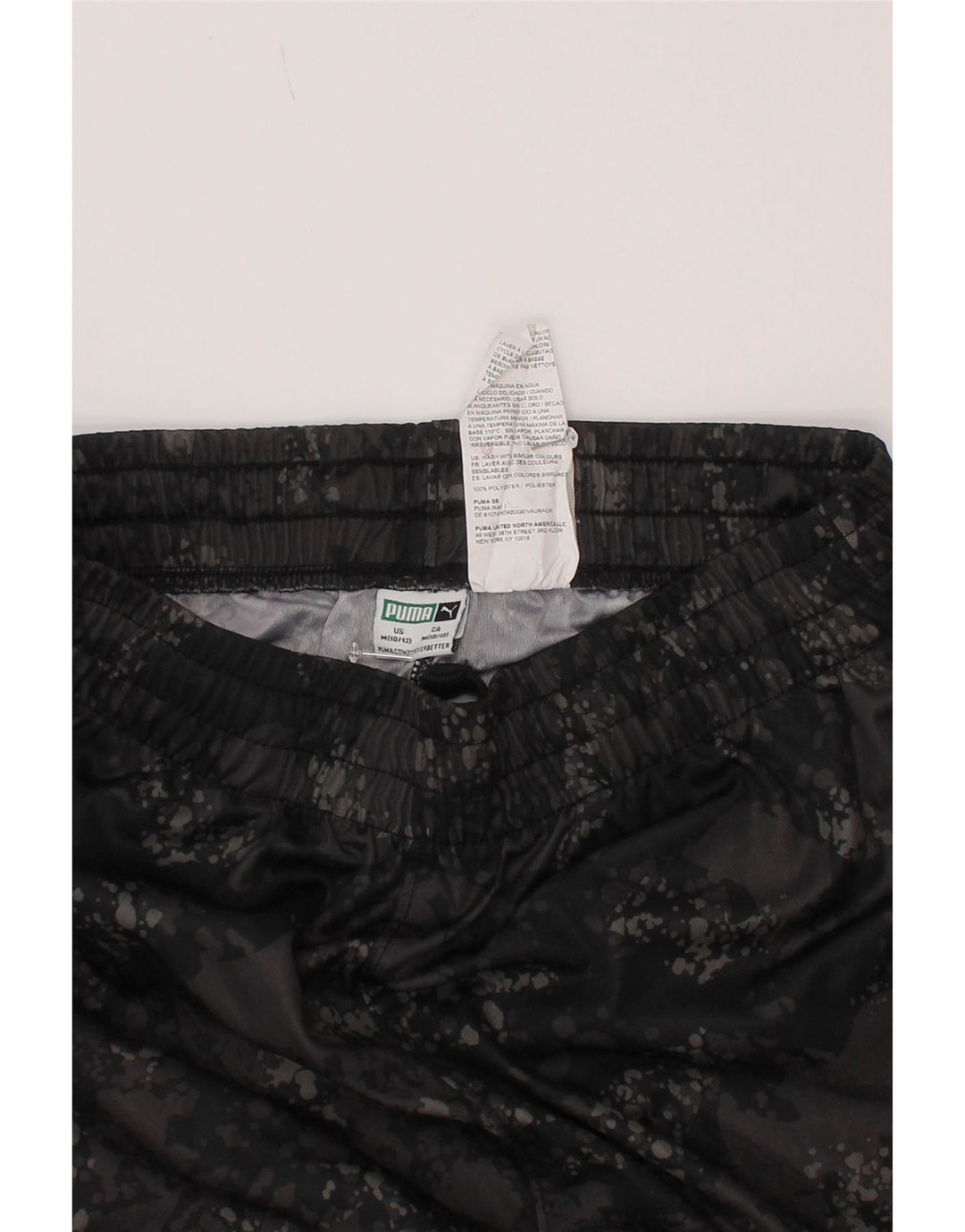 Puma Boys Sports Shorts 10-11 år Medium Grey Camouflage Polyester