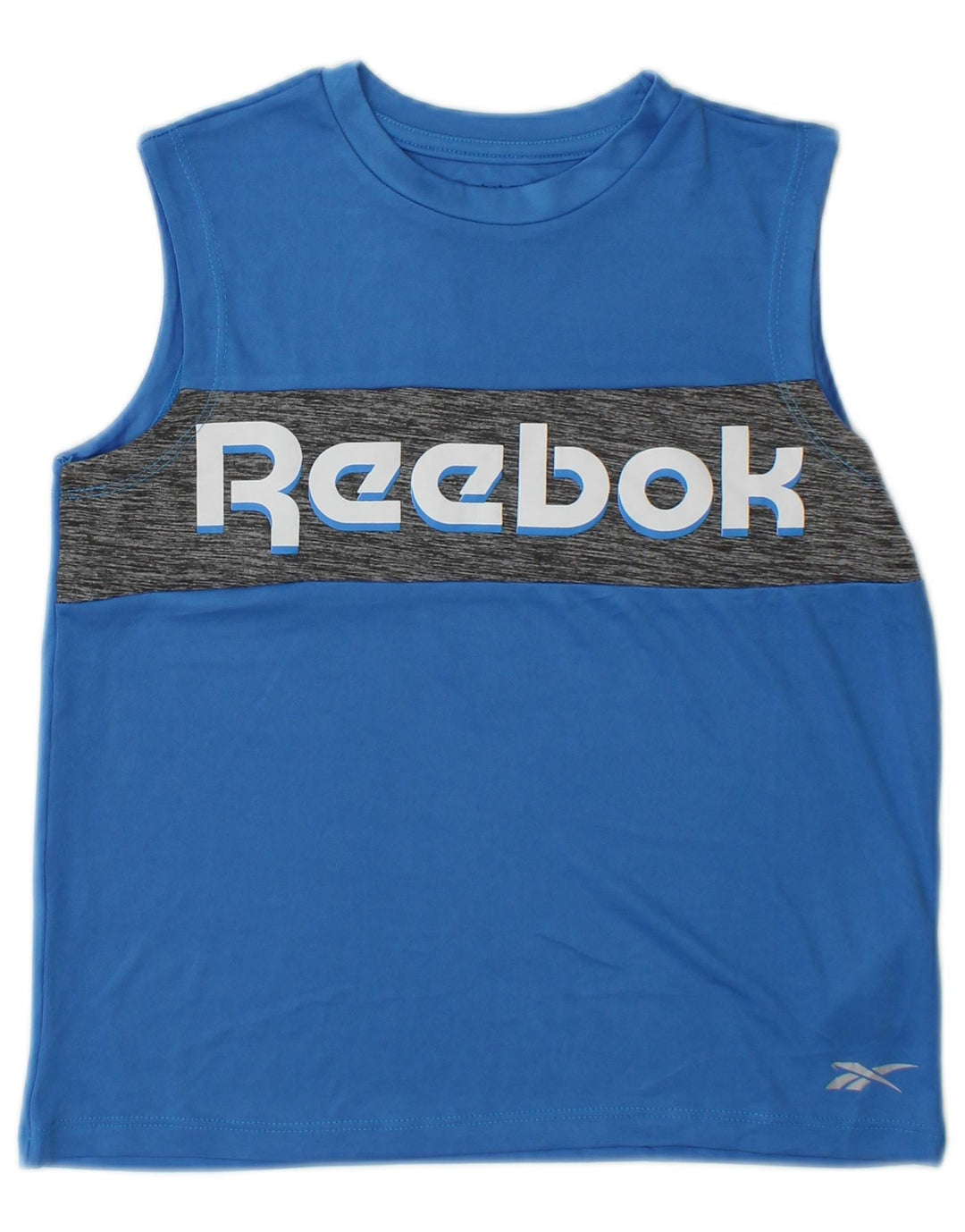 Reebok Boys Grafisk Vest Top 10-11 år Blå Colourblock Polyester