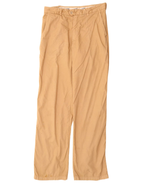 Armani Jeans Lige Chinobukser til mænd EU 38 Medium W32 L33 Beige Bomuld