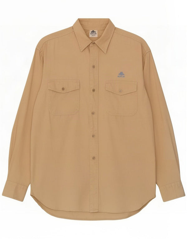 Replay Herreskjorte XL Beige Bomuld