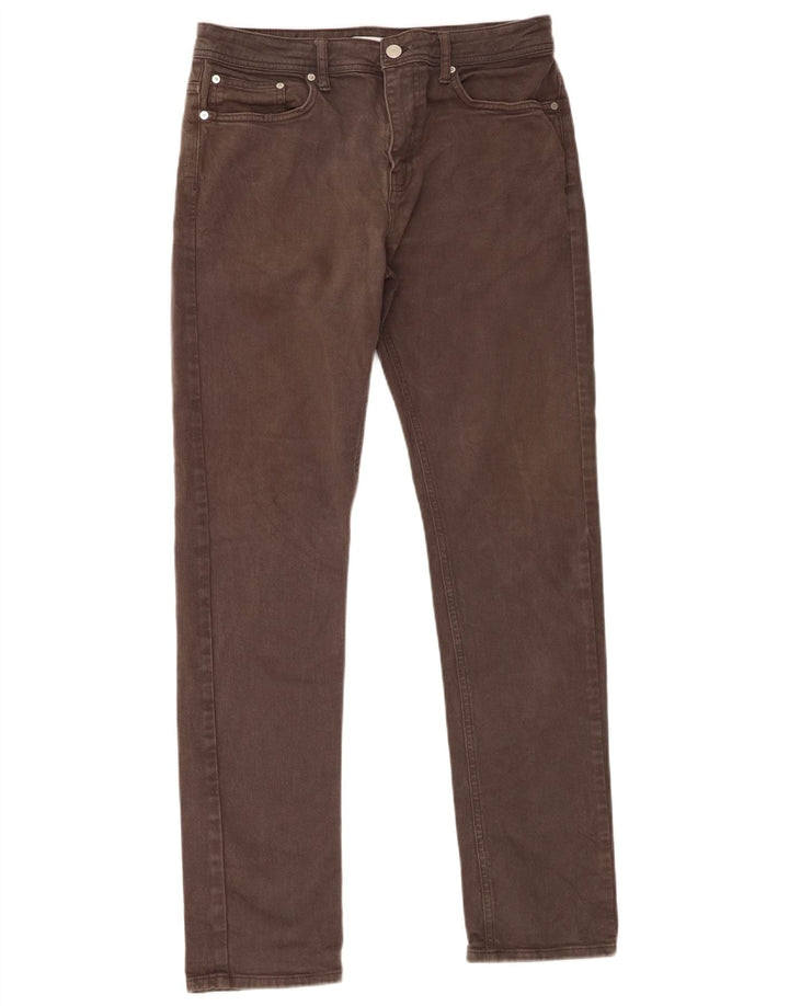 Reiss Slim Jeans til mænd W32 L32 Grå bomuld