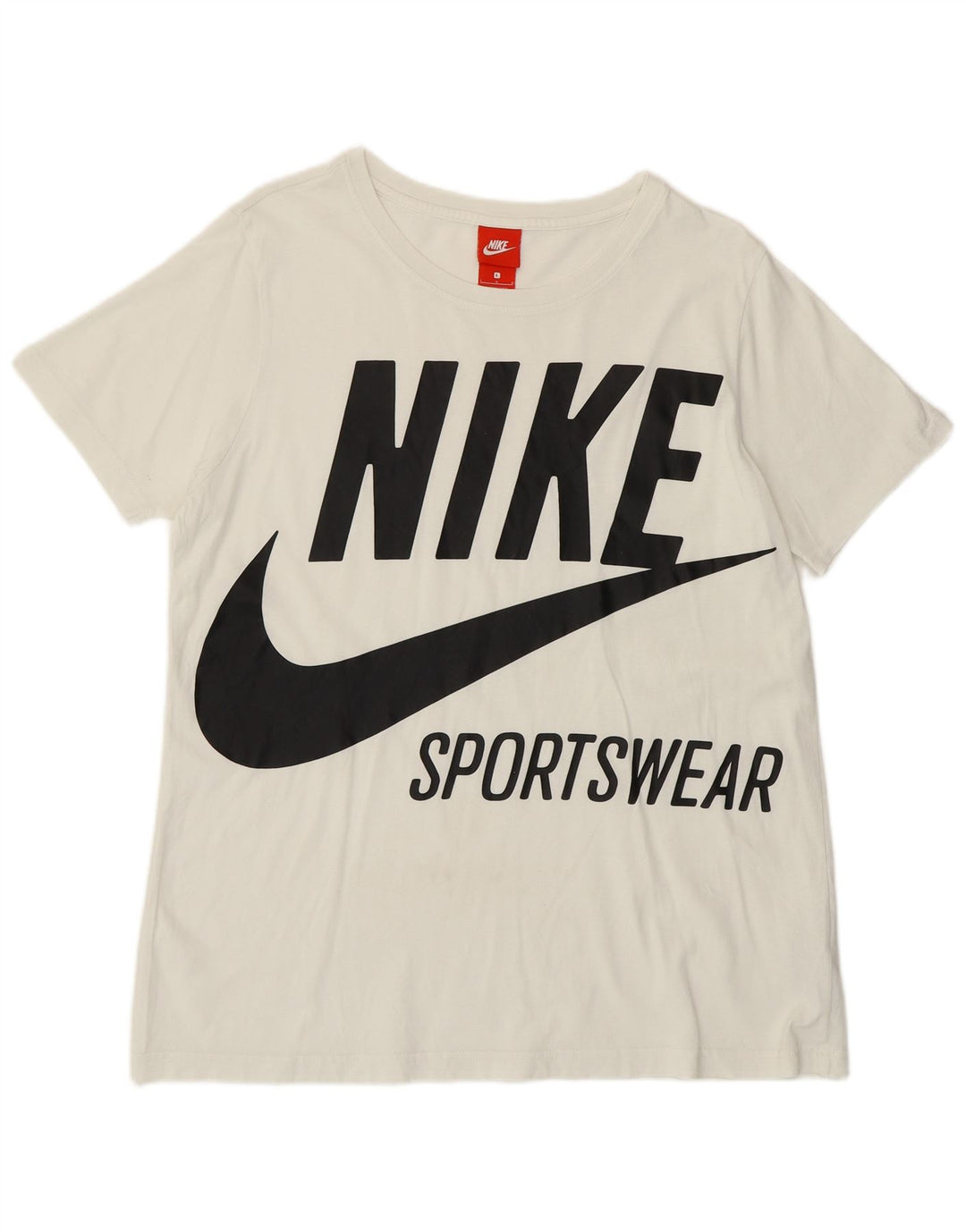 Nike grafisk T-shirt top til kvinder DK 16 Stor off white bomuld