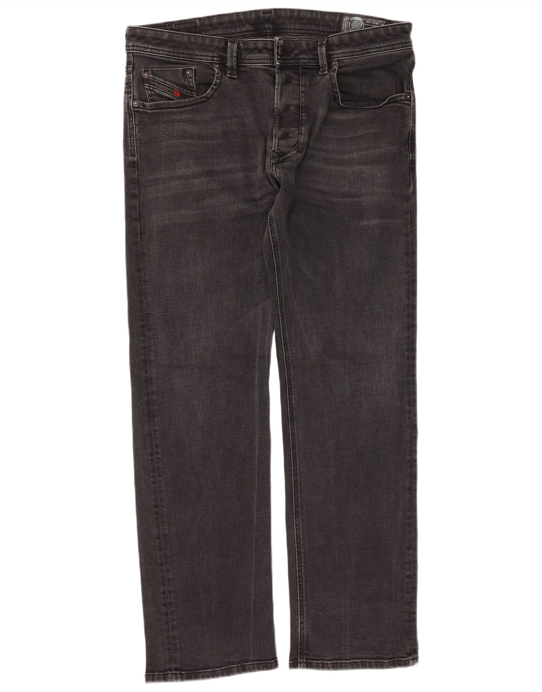 Diesel Dame Larkee Regular Straight Jeans W36 L30 Sort Bomuld