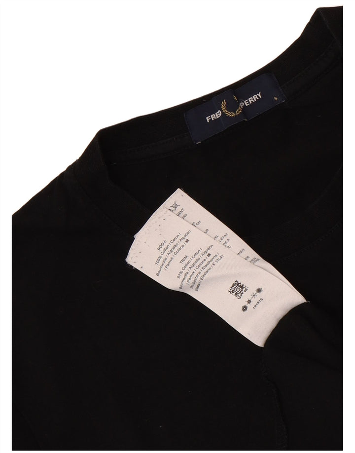 Fred Perry Herre grafisk T-shirt top lille sort bomuld