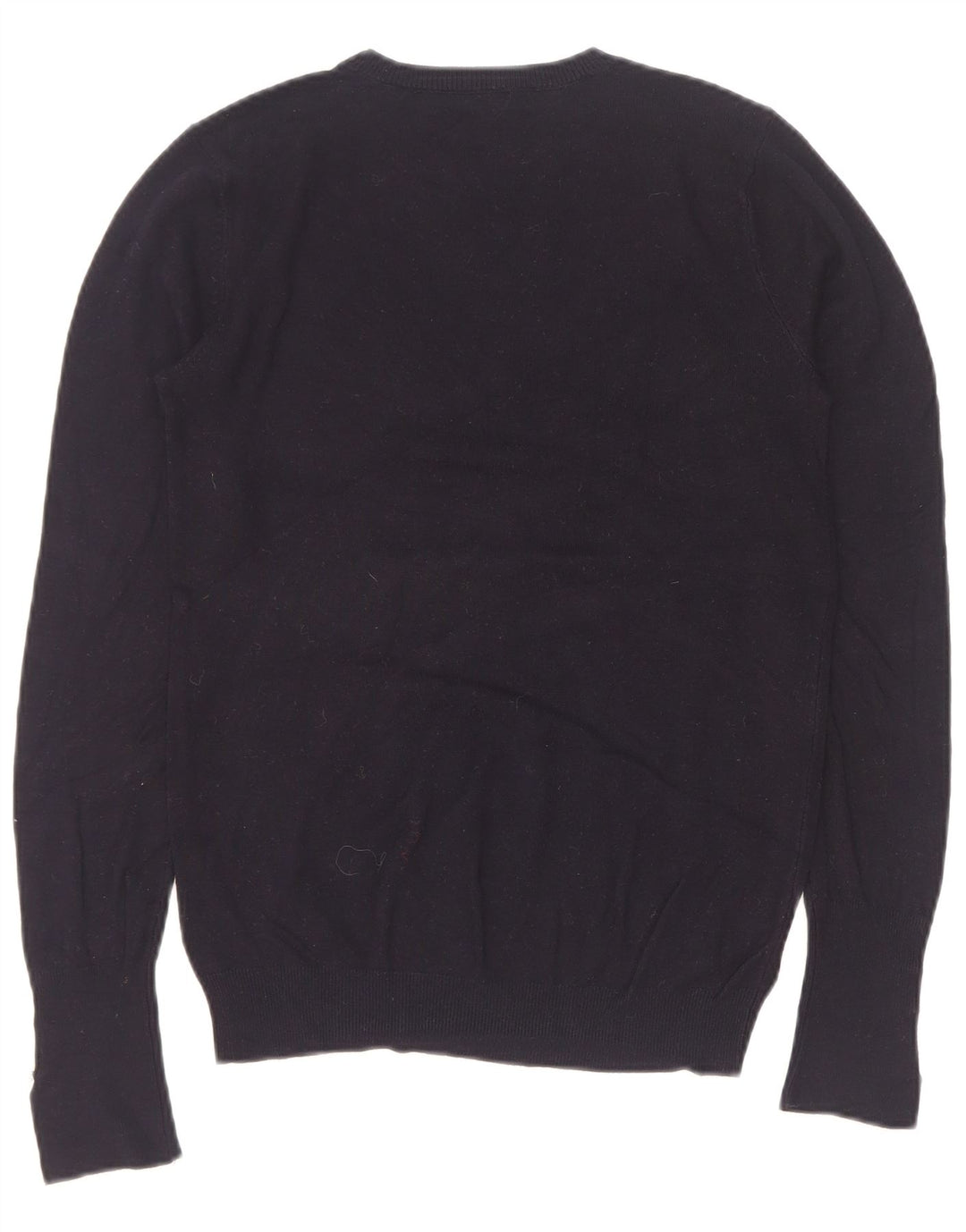 Zara Dame sweater med rund hals DK 12 Medium Navy Blue Viscose