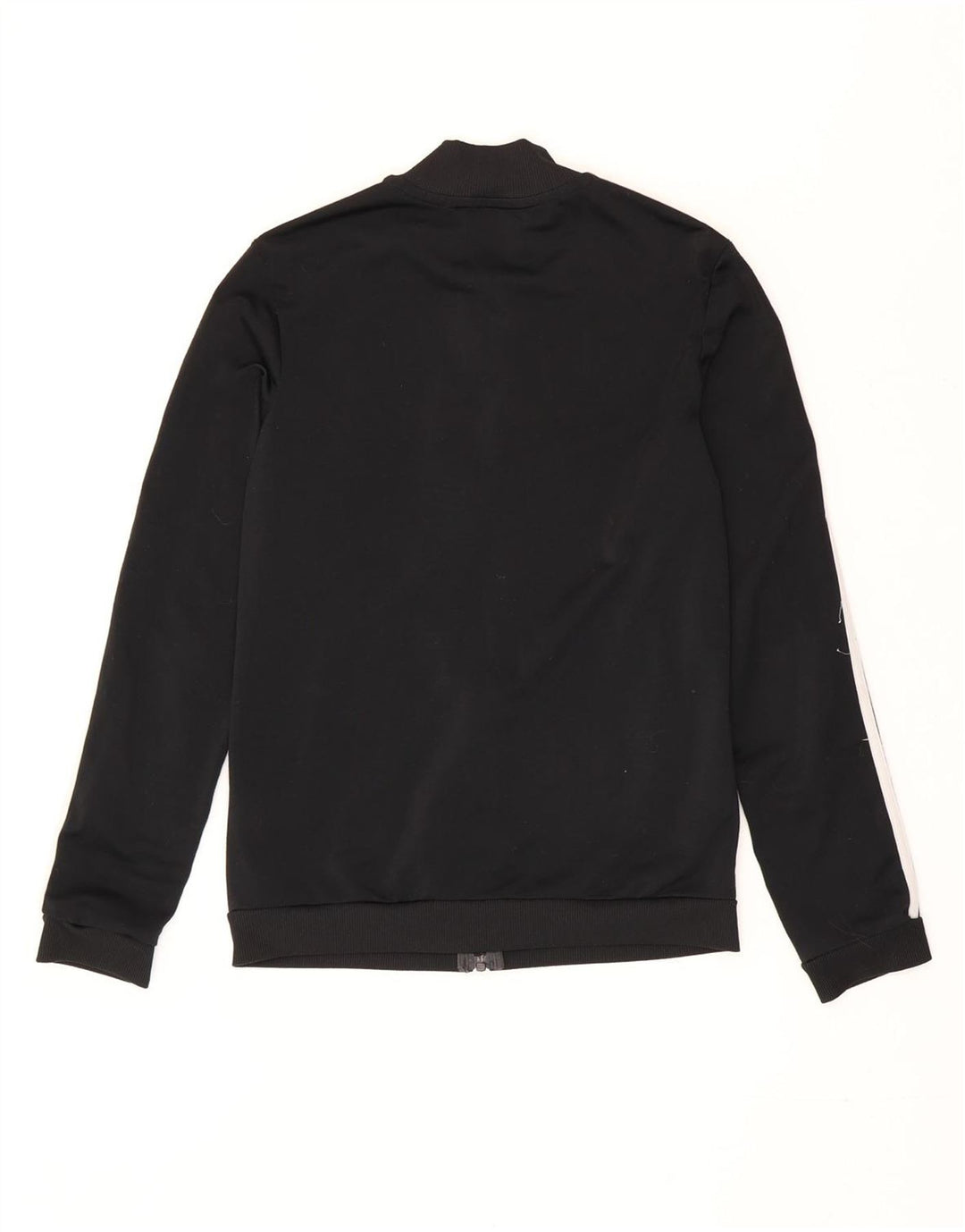 Adidas træningsdragt topjakke til kvinder UK 4/6 XS sort stribet polyester