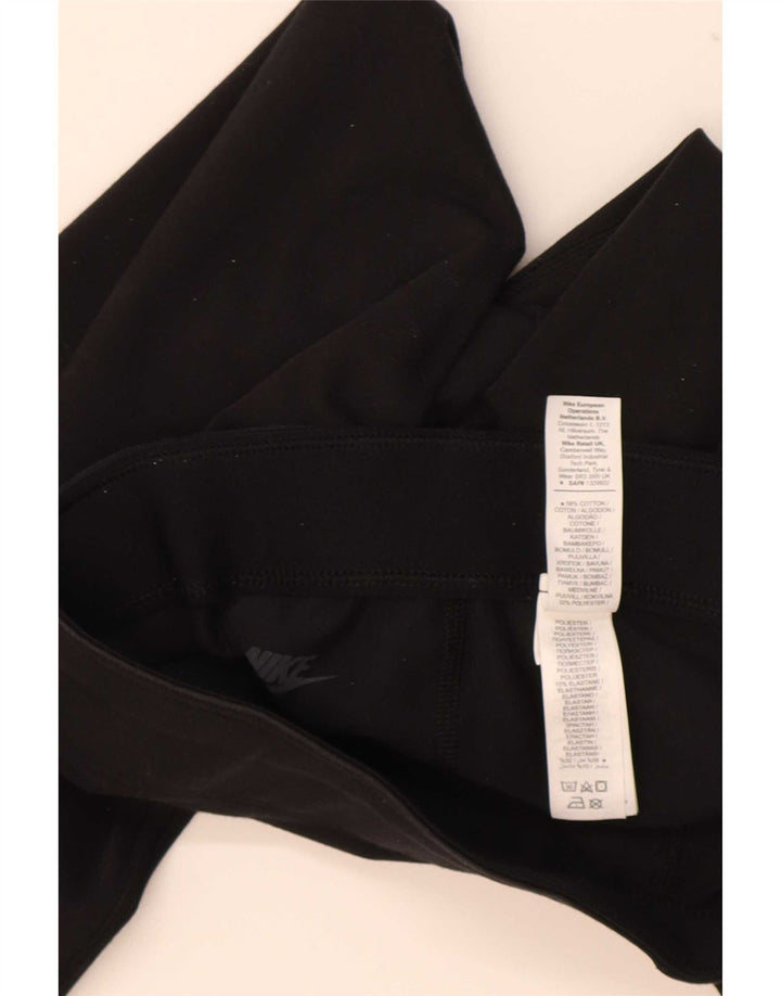 Nike Dame Grafiske Leggings UK 8 Small Black Bomuld