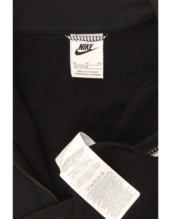 Nike drenge grafisk træningsdragt topjakke 13-14 år XL sort polyester