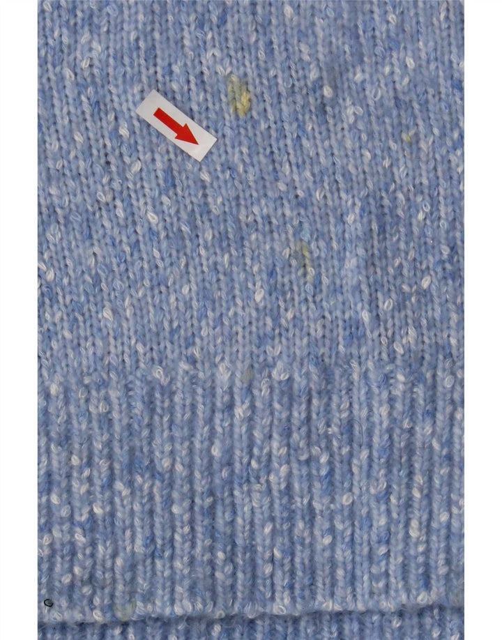 Marks & Spencer Dame Turtle Neck Sweater UK 14 Medium Blue Flecked