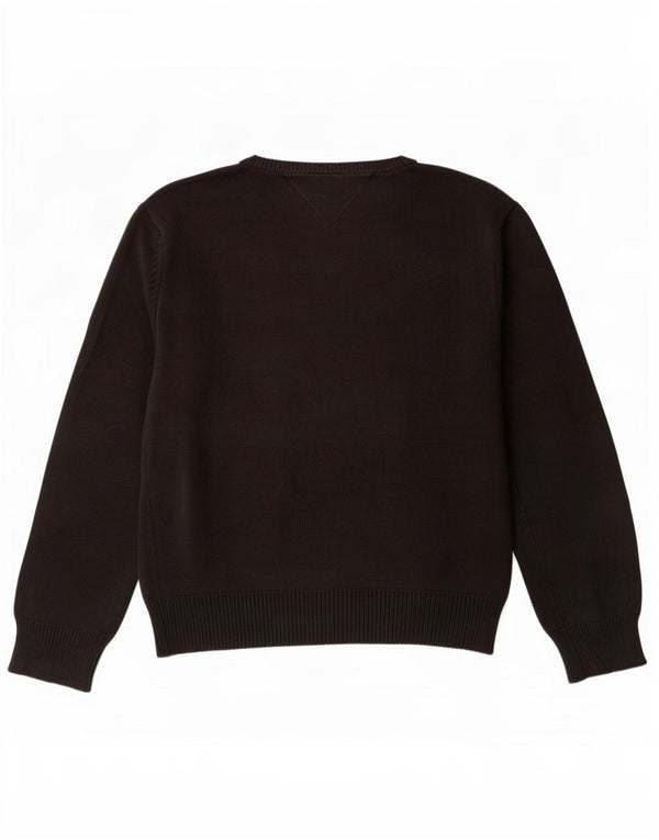 Tommy Hilfiger Herre Crew Neck Jumper Sweater Stor Sort Bomuld