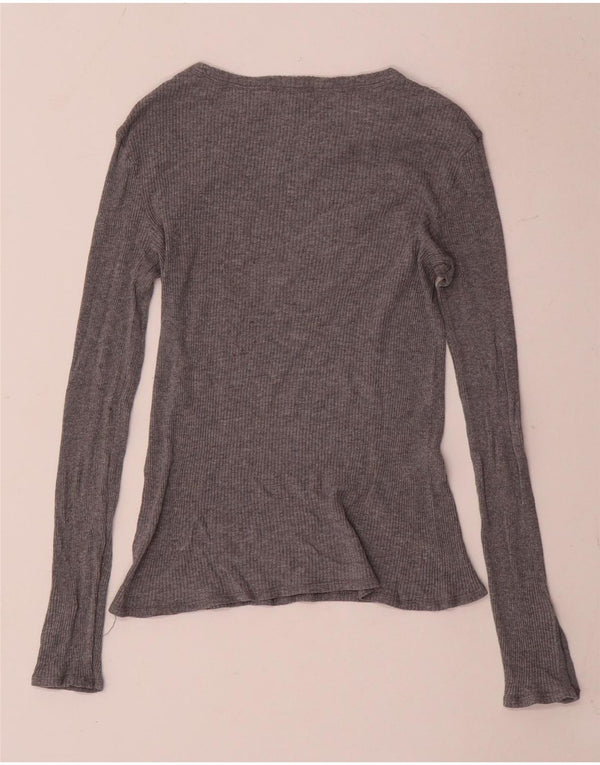 Massimo Dutti Dame Top Langærmet UK 8 Lille Grå