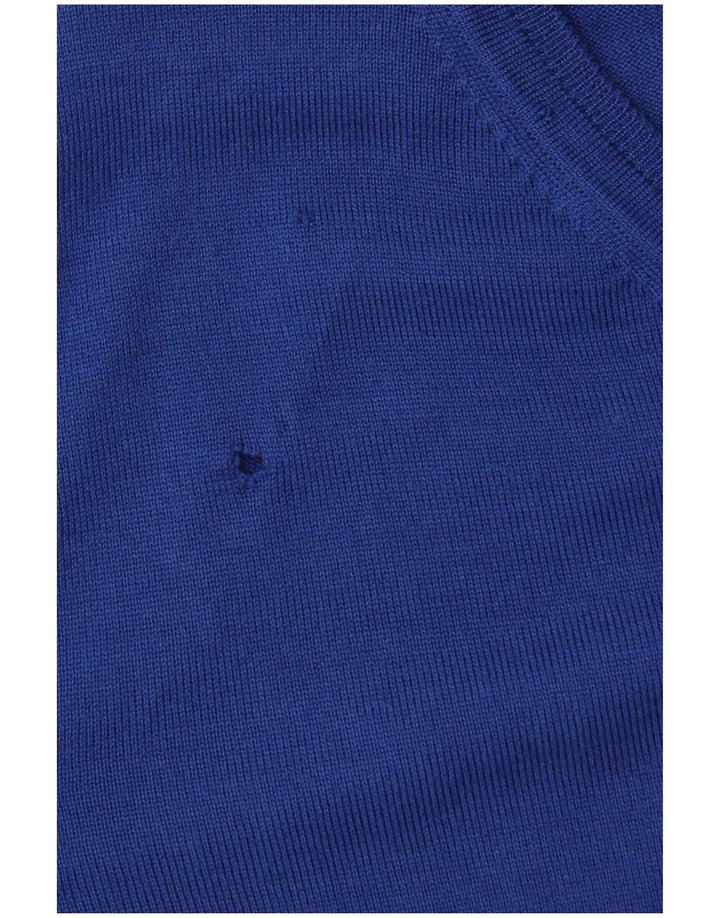 Hugo Boss Herre V-hals sweater XL Blå Virgin Wool