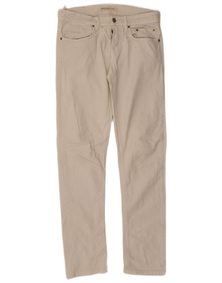 SIVIGLIA Slim Jeans til kvinder W33 L33 Hvid bomuld