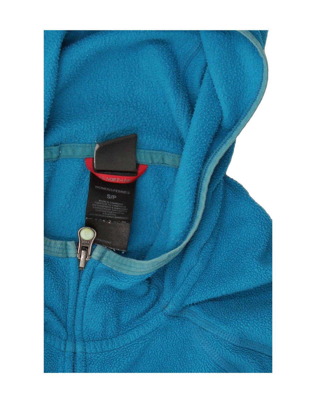 THE NORTH FACE Womens Hooded Fleece Jacket UK 10 Small Blue Polyester Vintage The North Face and Second-Hand The North Face from Messina Hembry 