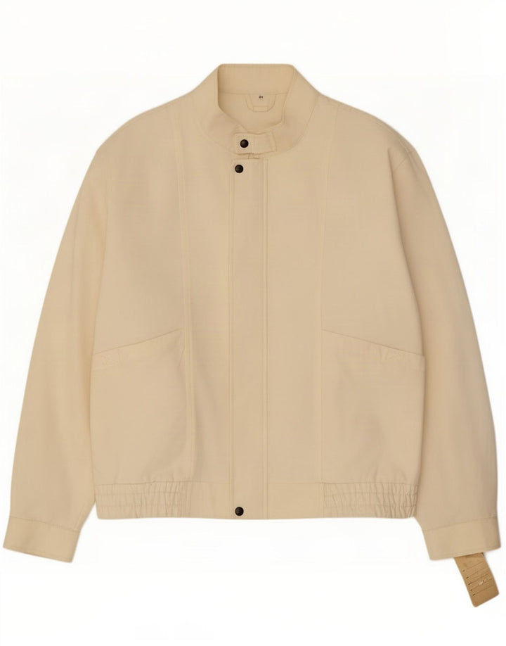 Alexander Herre Bomberjakke IT 54 2XL Off White Bomuld