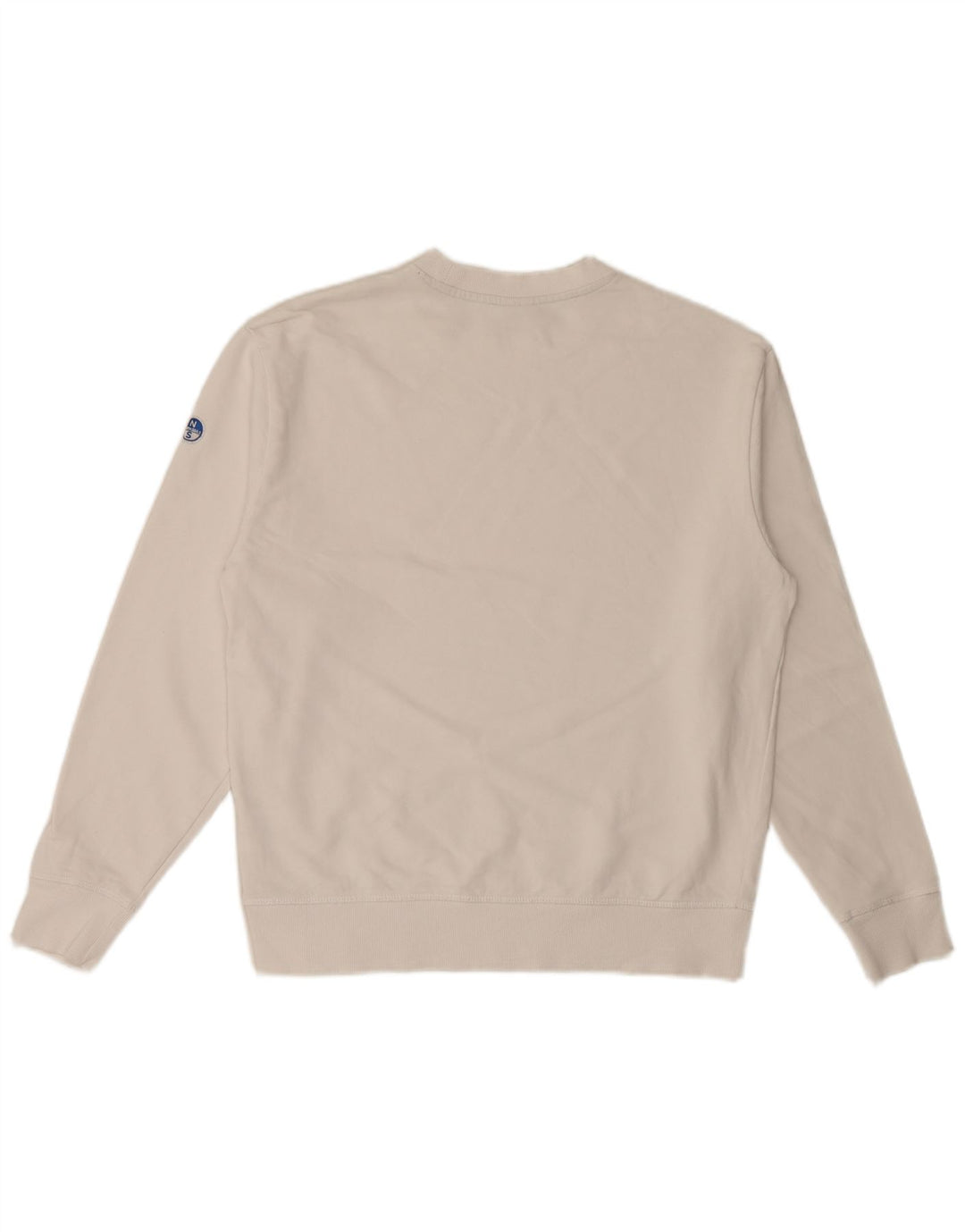 North Sails Herre Grafisk Sweatshirt Jumper Lille Hvid Bomuld